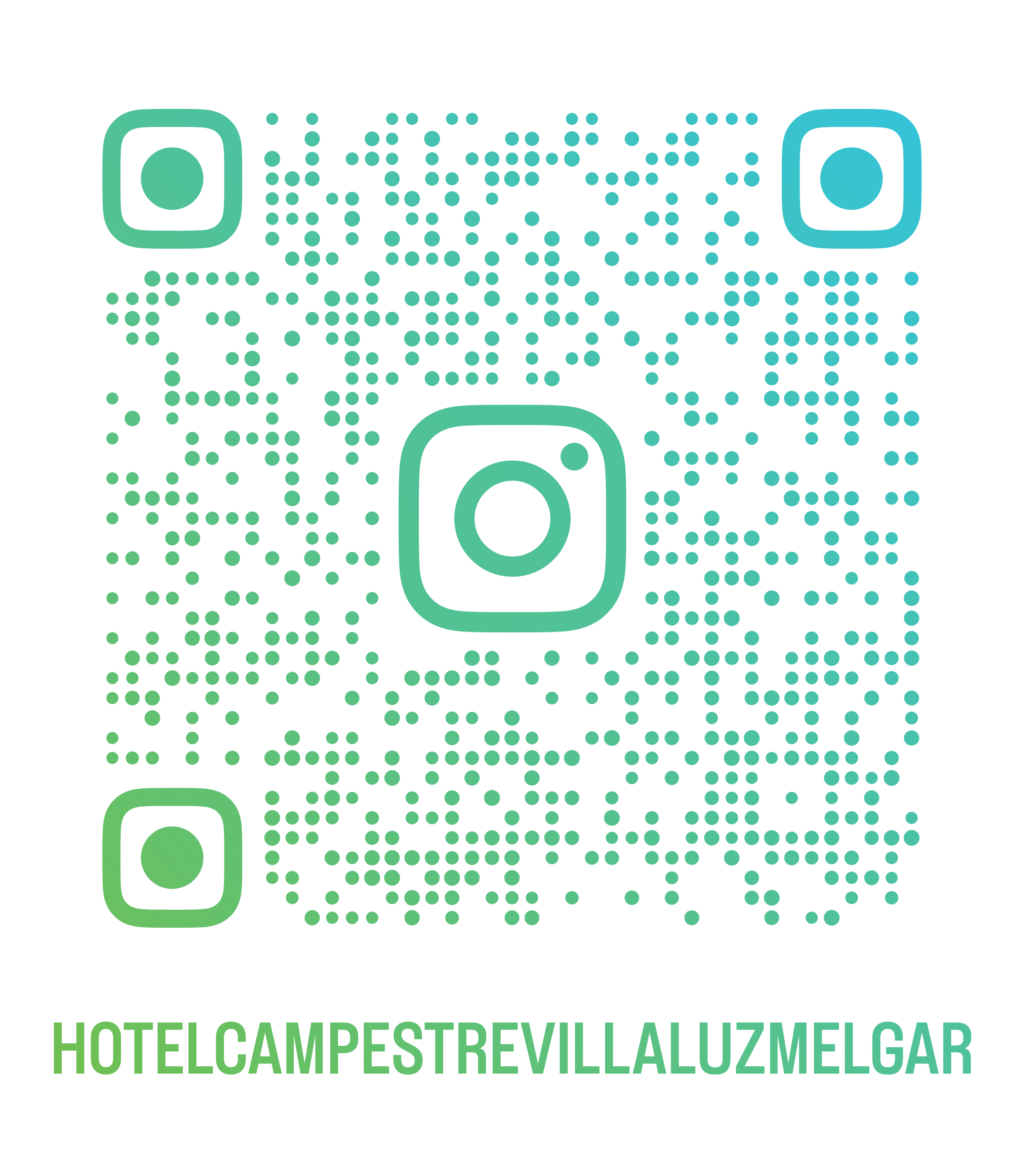qr instagram hotel campestre villaluz qr perfil de redes sociales